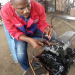Chika student at Abex Auto